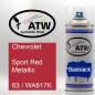 Preview: Chevrolet, Sport Red Metallic, 63 / WA817K: 400ml Sprühdose, von ATW Autoteile West.